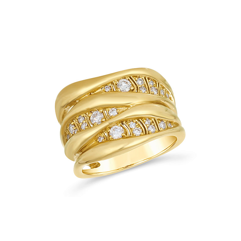 18k 0.40 Cts Diamonds Dunas Ring (F1189AYD)